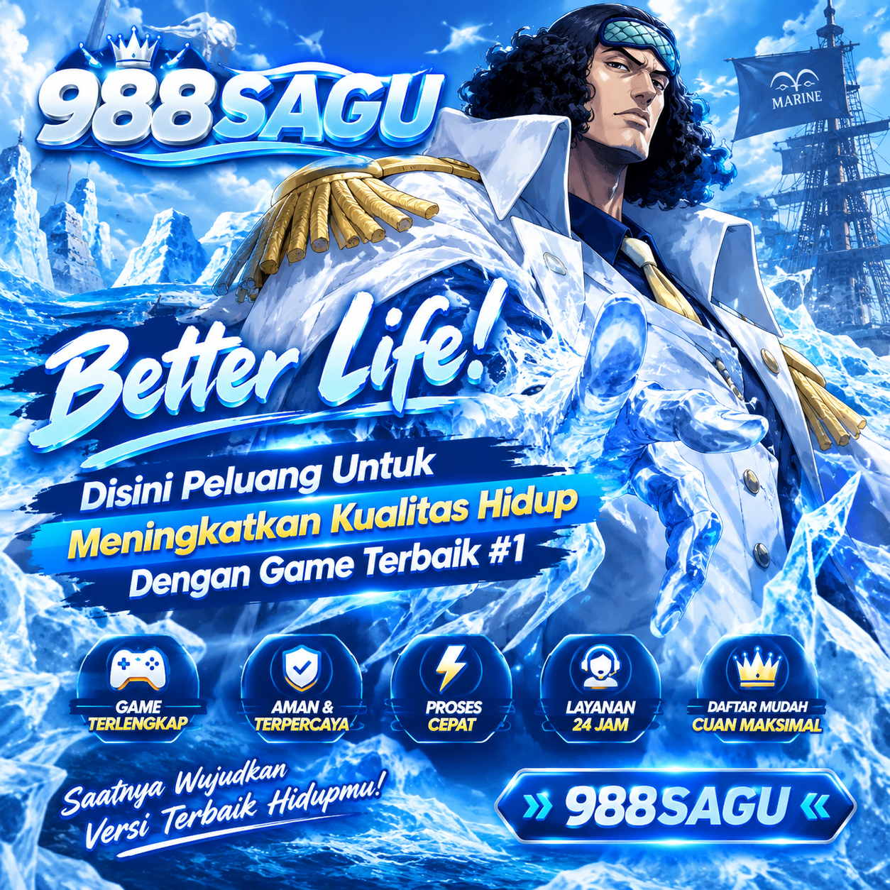 988SAGU: Bersama 988 Sagu Kamu Berkesempatan Meningkatkan Kualitas Hidup Lewan Game Online Terbaik #1 - WooCommerce eCommerce